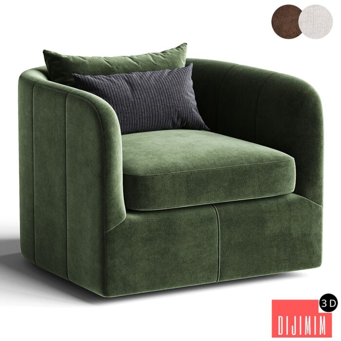Parda Swivel Chair - Görsel 1