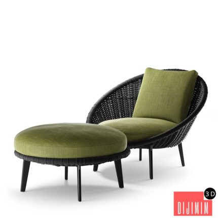 armchair Lido Cord (Minotti)