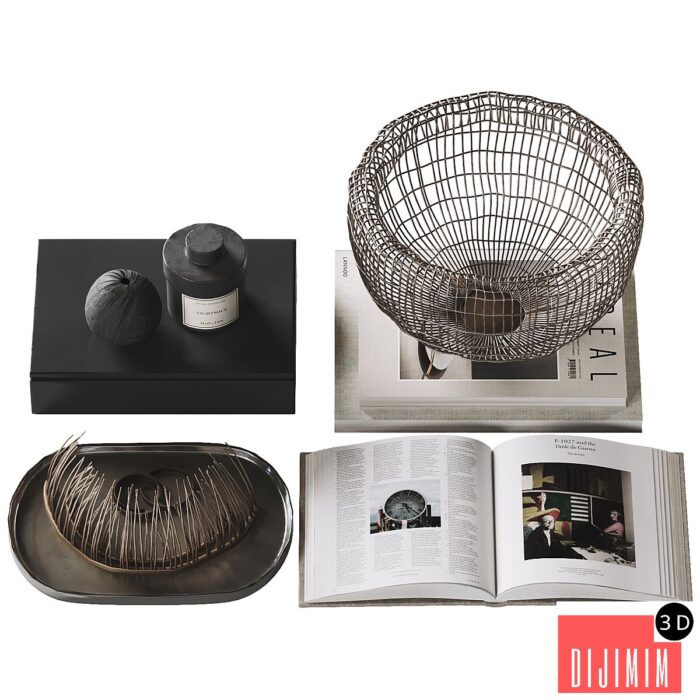 Decorative coffee table set 38 - Görsel 1
