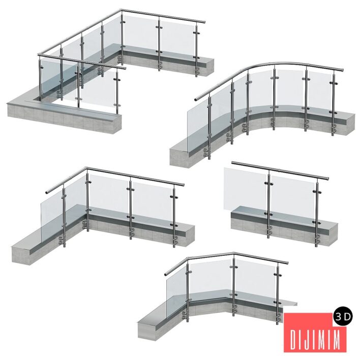 Railings for balconies, terraces. 5 models - Görsel 1
