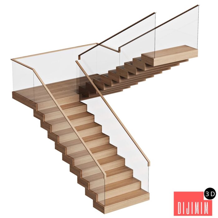 Stairs wooden - Görsel 1