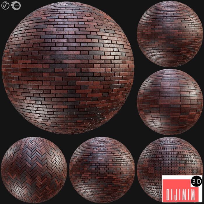 Realistic Brick PBR Material Vol10 - Görsel 1