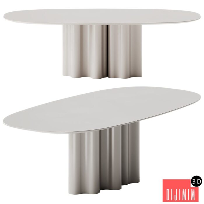 Saba Italia Teatro Magico Oval Table - Görsel 1