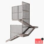 Old metal stair