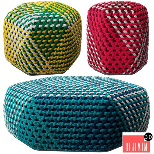 Tramae pouf by B&B Italia