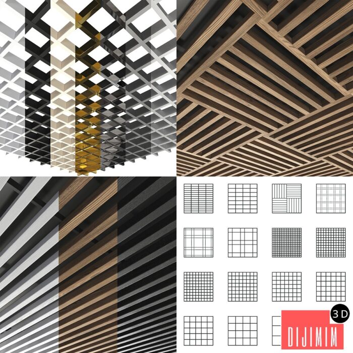 Collection of slatted ceilings Grilyato - Görsel 1