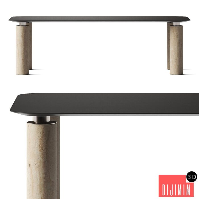 Gianfranco Ferre Rockefeller Dining Table - Görsel 1