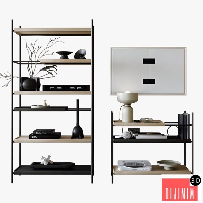 Rack - WOUD TRAY SHELF - Görsel 1