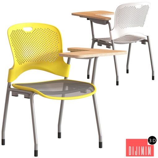 Herman Miller Caper Stacking Chair with table