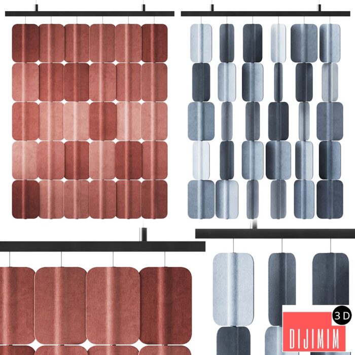 Patch PA H006 x6 Hanging Acoustic Divider by True Design / Acoustic Divider - Görsel 1