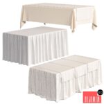 Tablecloth on a rectangular table