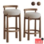 MIREN bar stools by Noho Home in two sizes