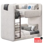 Double soft kids bed