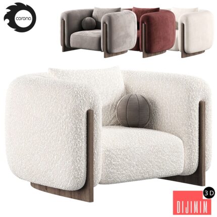 Minuit Armchair by stephane parmentier, armchairs