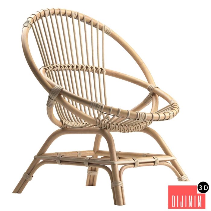 Brigitte rattan armchair - Görsel 1