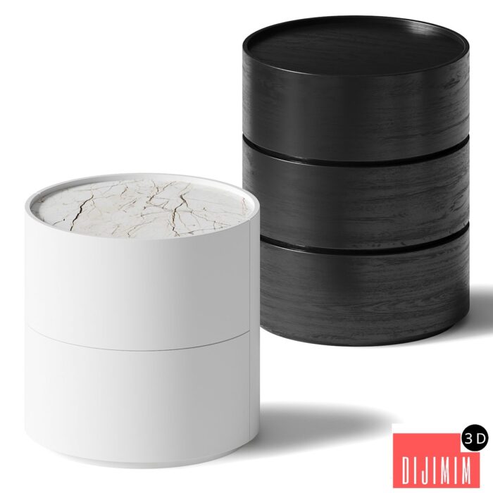 Dedalo by Pianca bedside table - Görsel 1