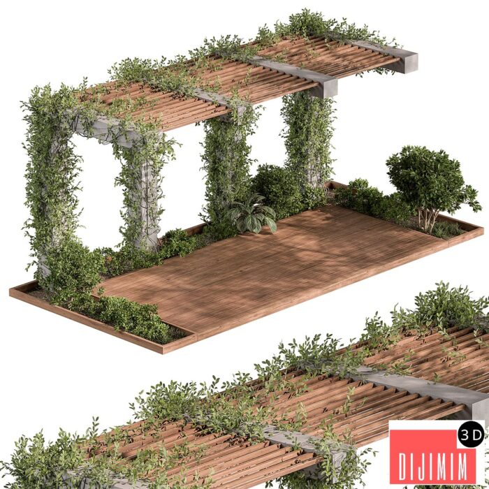 Pergola and Plant - Set 81 - Görsel 1
