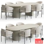 Solana Chair and Moon Table