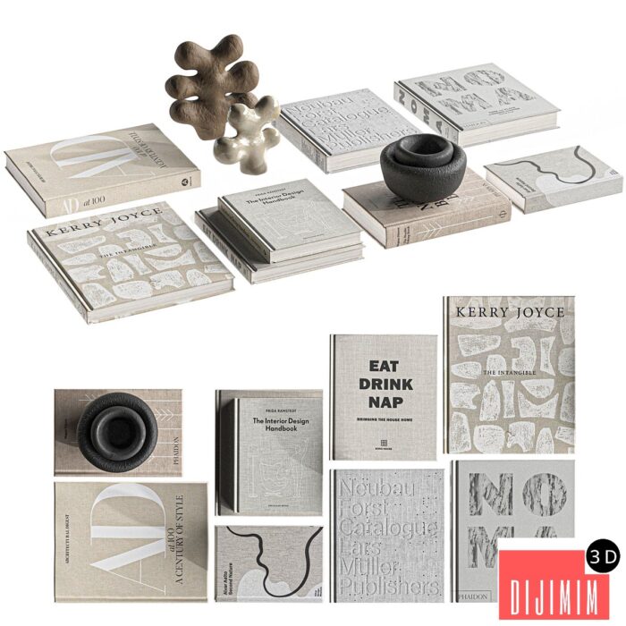 Decorative Set-058 Book Set - Görsel 1