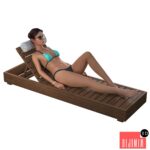 Girl on a deck-chair