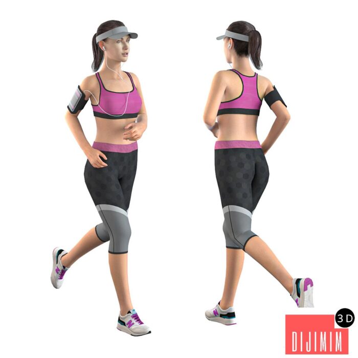 Jogging girl - Görsel 1