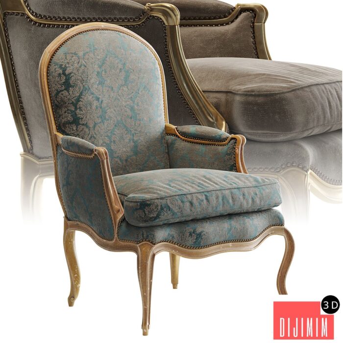 L.XV BERGERE_armchair - Görsel 1