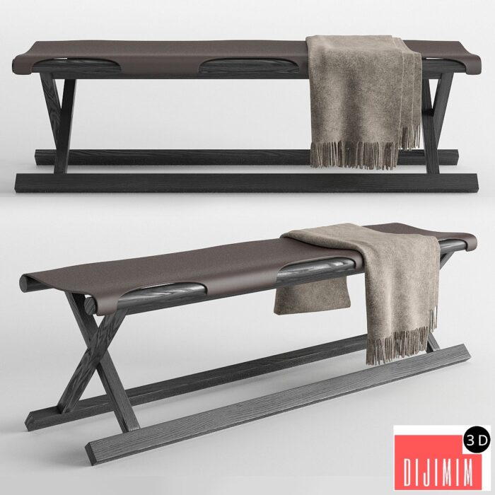 Liaigre bench orée - Görsel 1