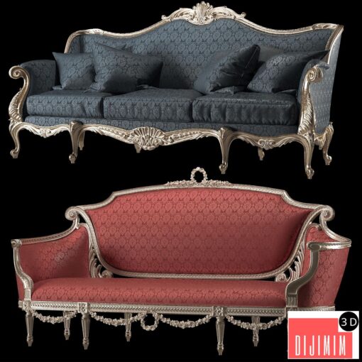 kosovart rococo sofa