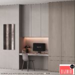 220 office furniture 06 workplace 02 minimal gray stucco