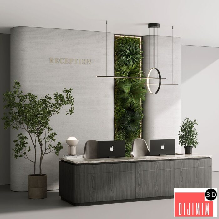 Reception desk - office furniture 06 - Görsel 1