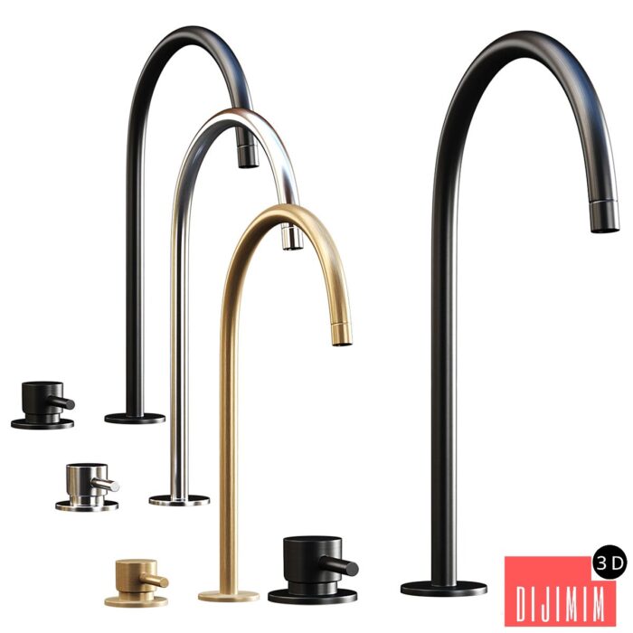 Iconico mixer A-LE23 / Metal bathroom mixer - Görsel 1