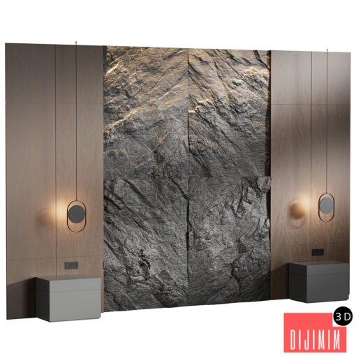 Rock Headboard 04 | Headboard