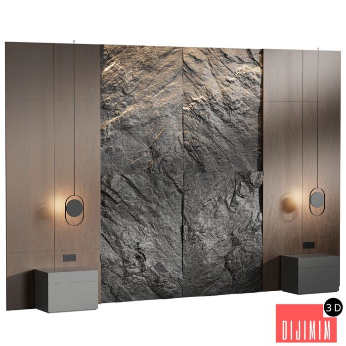 Rock Headboard 04 | Headboard - Görsel 1