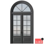 Arc Classic Entrance Doors.Entrance to the house.Front Door.Arched Opening Window.Outdoor Entrance classic door.External Doors. Exterior Door.Street Doors