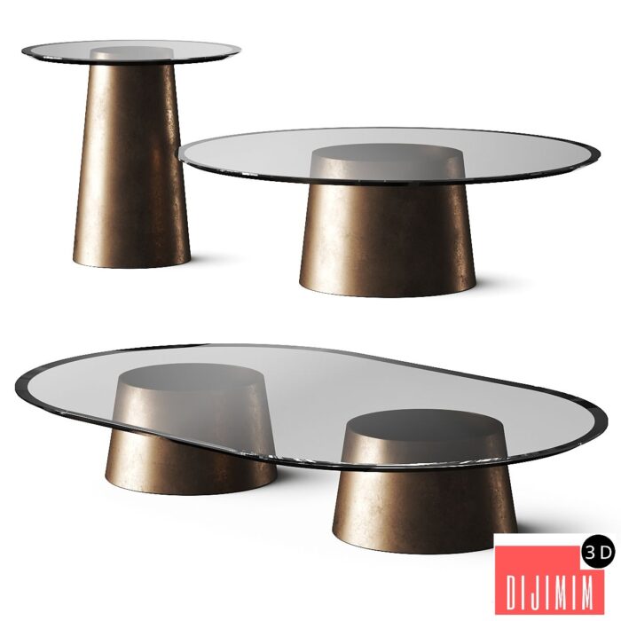 Casa +39 Encore Italia Tholos Coffee Tables - Görsel 1