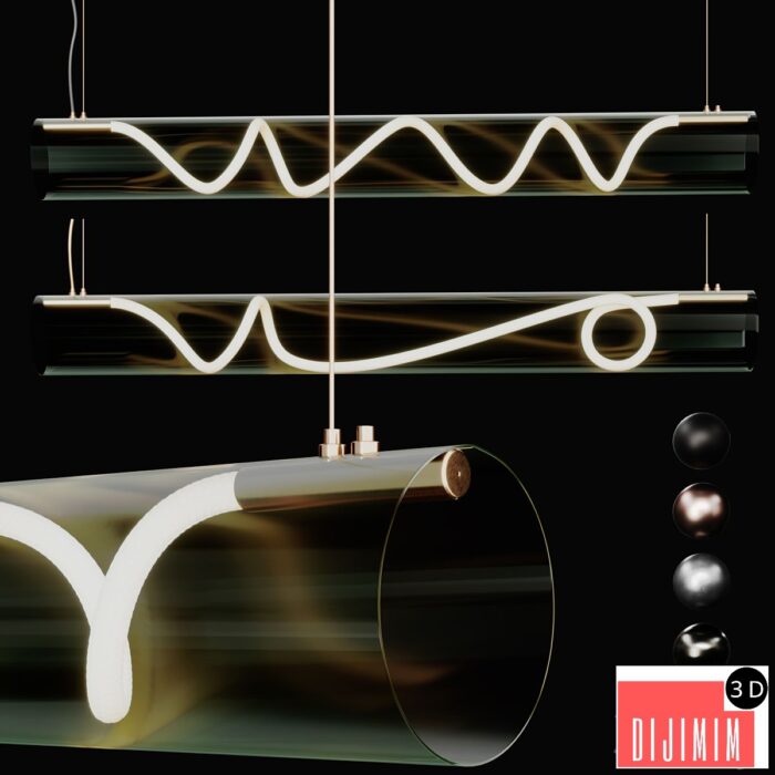2 Luke Lamp Pendant light (Vessel Suspension_5ft) | 2lights | | 5mat | - Görsel 1