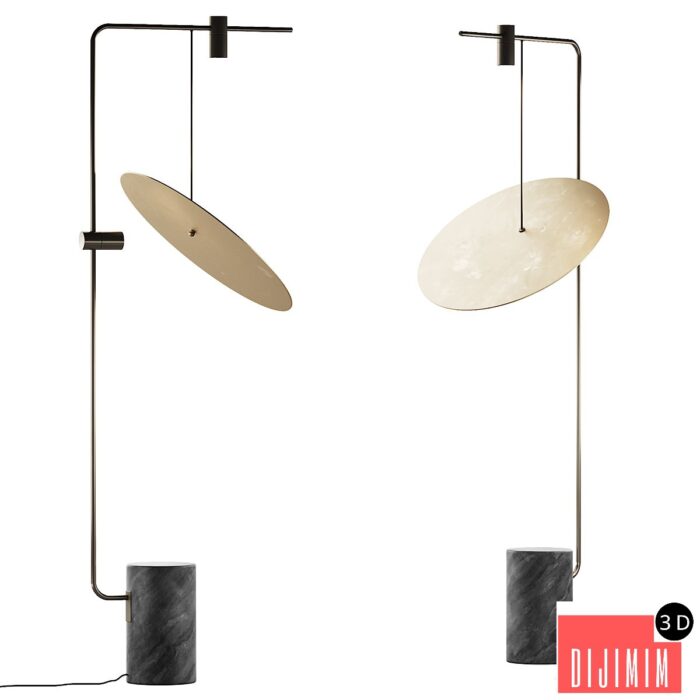 374 lighting fixtures 30 The Moon Floor Lamp by 101 Copenhagen - Görsel 1
