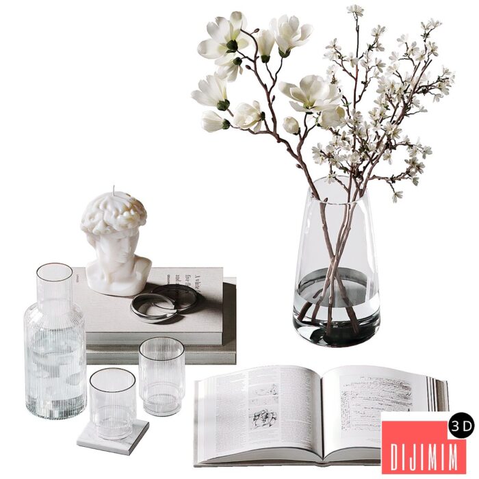 Decorative coffee table set 40 - Görsel 1