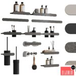 Moon bathroom accessories by Rexa