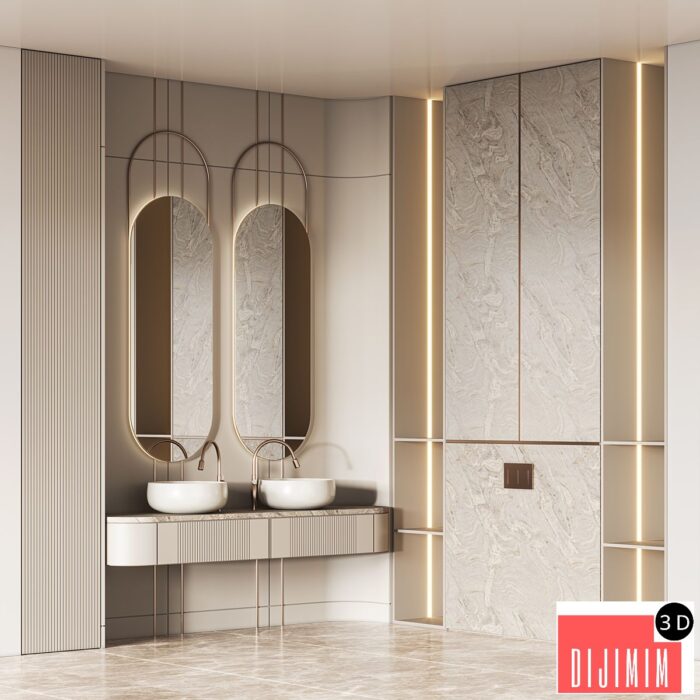 Bathroom Furniture Set 17 - Görsel 1