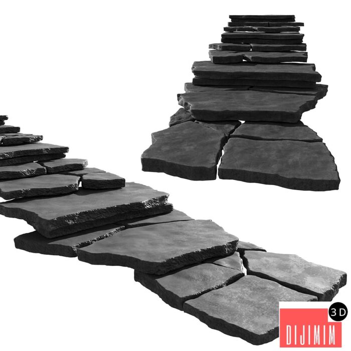 Slate staircase - Görsel 1