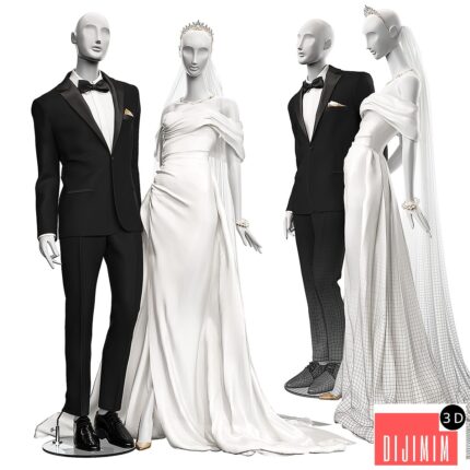 Wedding clothes on mannequins 001