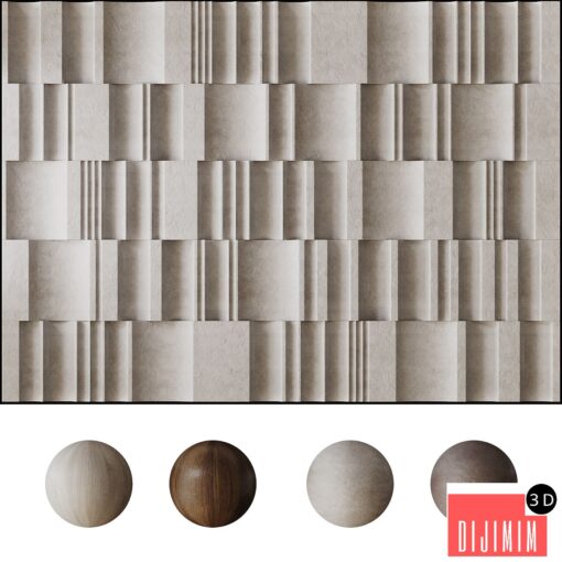 Decorative 3D wall panel 013