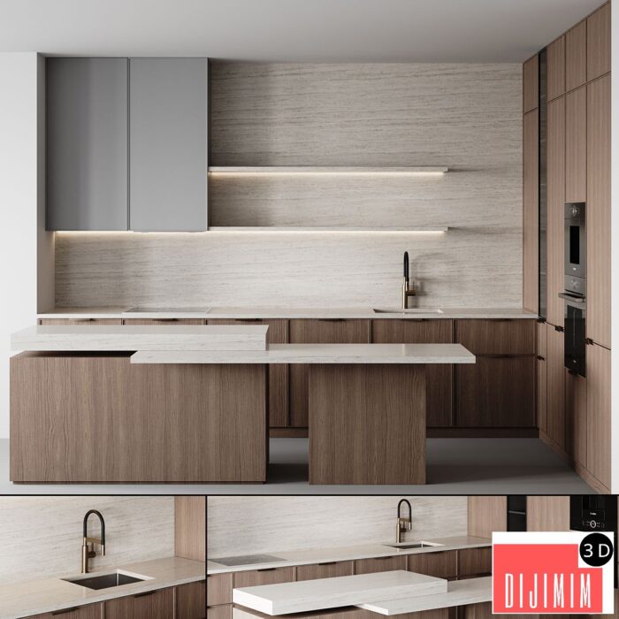 kitchen modern-025 - Görsel 1