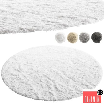 nuLoom Shaggy Area Round Rug (4 colors)