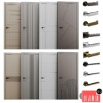 Set of interior doors LINEA.
