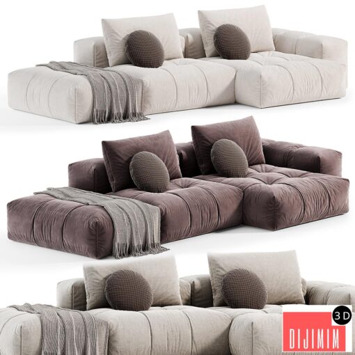 Modern Modular L-Shape Sofa by Litfad, sofas