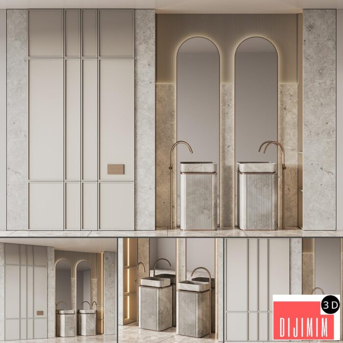 Bathroom Furniture Set 18 - Görsel 1