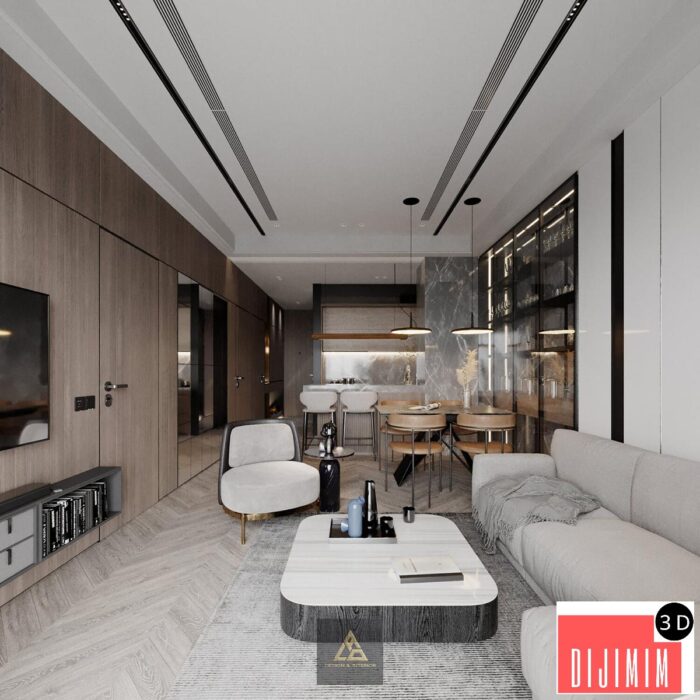3D Interior Scene File 3dsmax Model Livingroom 595 By Duc Dung - Görsel 2