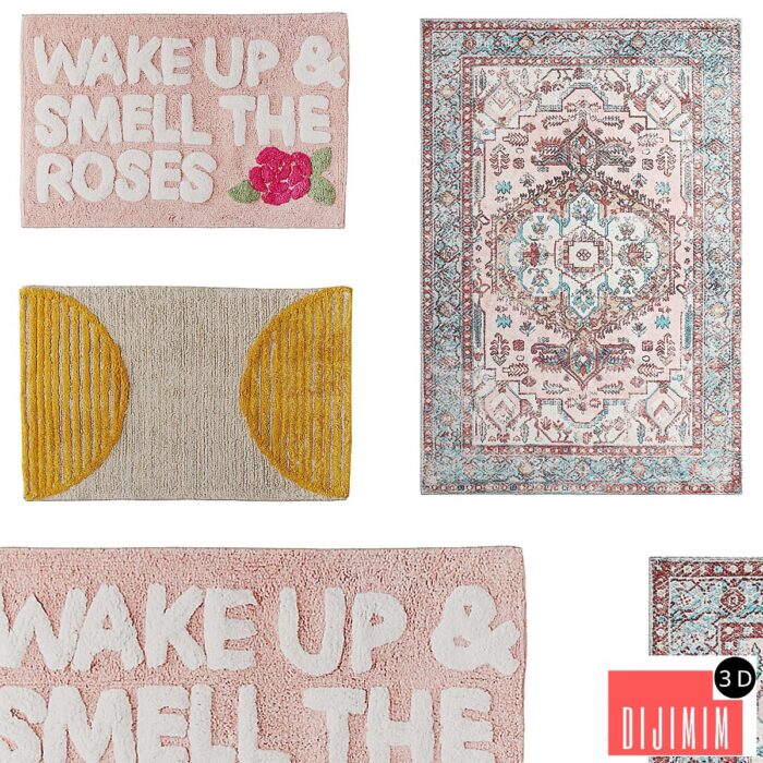 Set of bath mats from Urban Outfitters No. 3 - Görsel 1